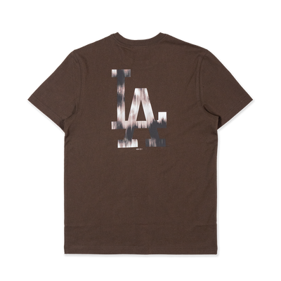 LOS ANGELES DODGERS SURREAL NATURE CHOCOLATE SHORT SLEEVE T-SHIRT