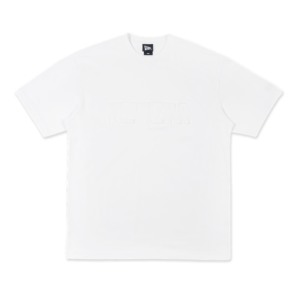 NEW ERA TONAL WHITE OVERSIZED SHORT SLEEVE T-SHIRT