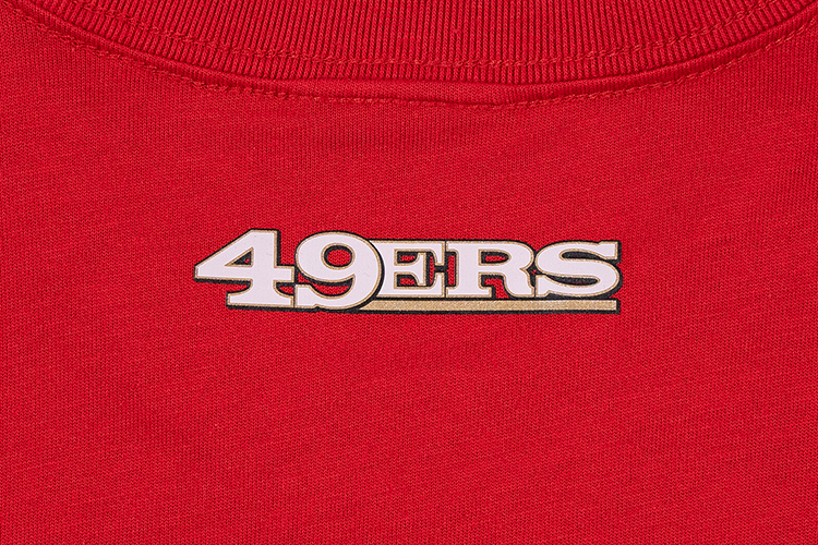 SAN FRANCISCO 49ERS HALL OF NFL CHAMPIONS SCARLET SHORT SLEEVE T-SHIRT