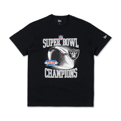 OAKLAND RAIDERS HALL OF NFL CHAMPIONS BLACK SHORT SLEEVE T-SHIRT