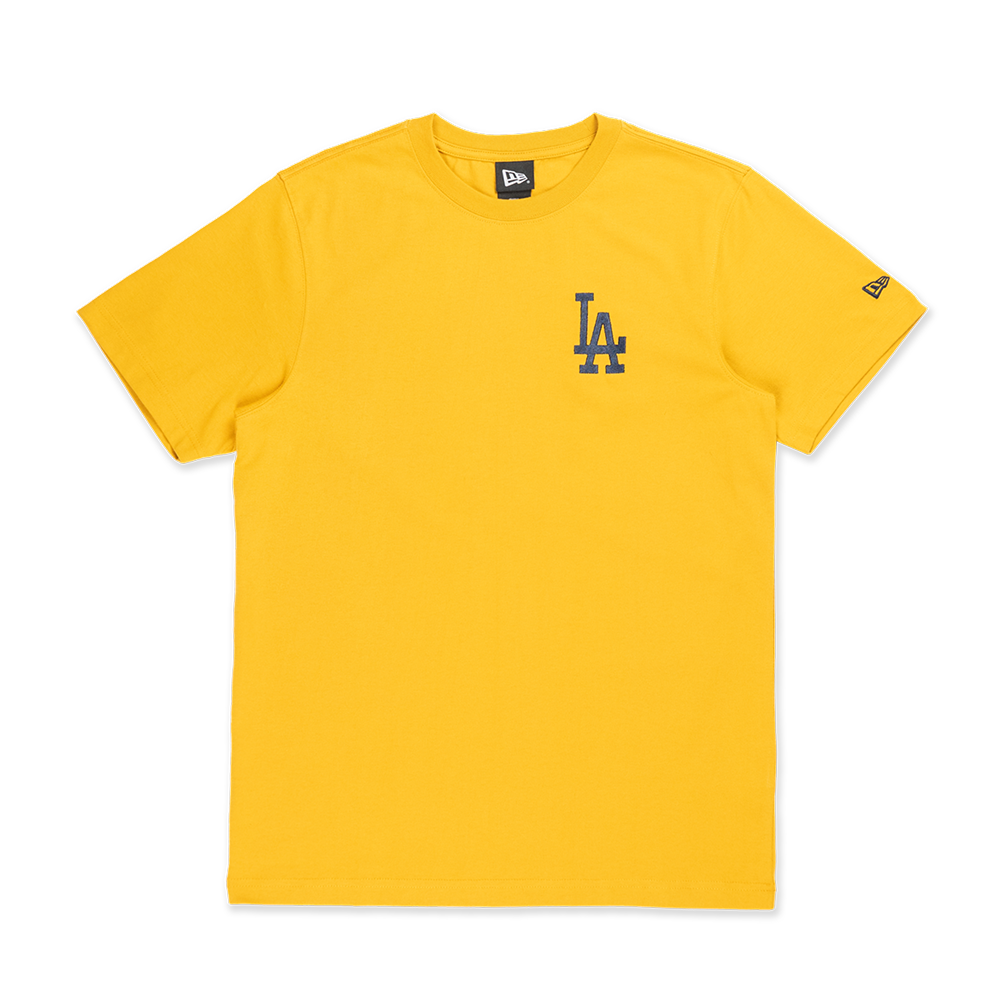 LOS ANGELES DODGERS COLOR ERA YELLOW MUSTARD SHORT SLEEVE T-SHIRT