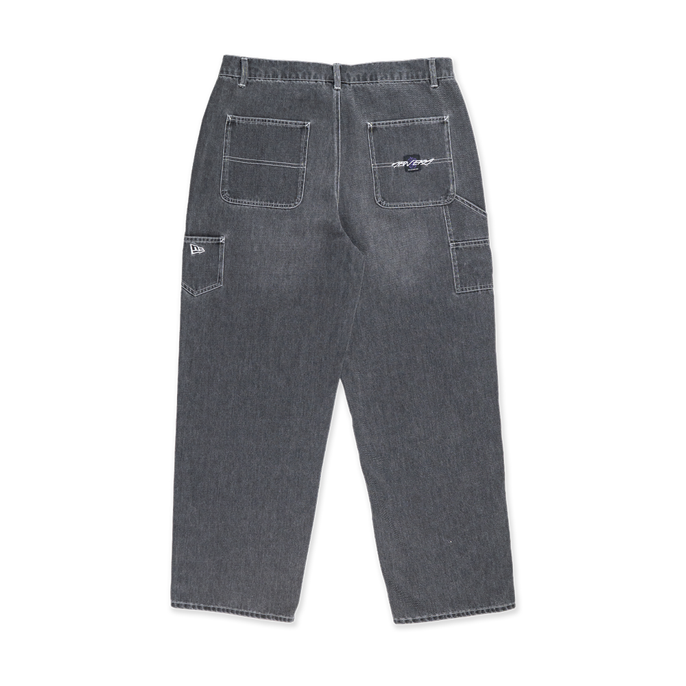 NEW ERA ODE TO NY BLACK DENIM LOOSE FIT PANTS