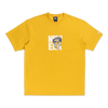 NEW ERA STREET DANGLE YELLOW MUSTARD OVERSIZED SHORT SLEEVE T-SHIRT