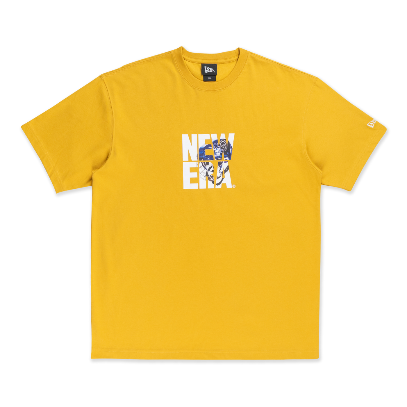 NEW ERA STREET DANGLE YELLOW MUSTARD OVERSIZED SHORT SLEEVE T-SHIRT