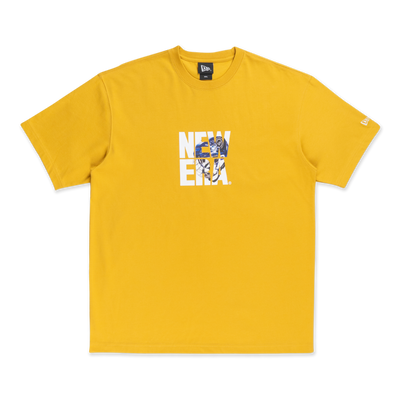 NEW ERA STREET DANGLE YELLOW MUSTARD OVERSIZED SHORT SLEEVE T-SHIRT