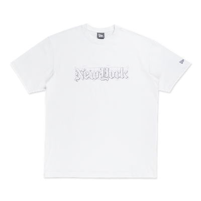 NEW ERA ODE TO NY WHITE OVERSIZED SHORT SLEEVE T-SHIRT