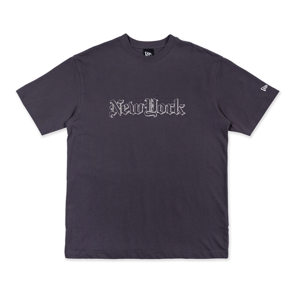 NEW ERA ODE TO NY GRAPHITE OVERSIZED SHORT SLEEVE T-SHIRT