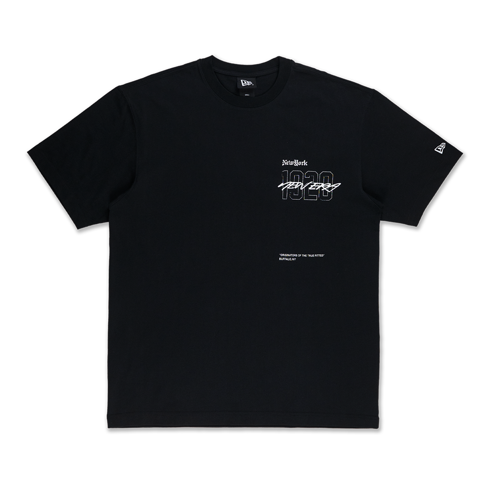 NEW ERA ODE TO NY ROSE BLACK OVERSIZED SHORT SLEEVE T-SHIRT