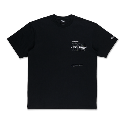 NEW ERA ODE TO NY ROSE BLACK OVERSIZED SHORT SLEEVE T-SHIRT