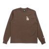 LOS ANGELES DODGERS COLOR ERA CHOCOLATE LONG SLEEVE T-SHIRT