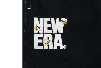 NEW ERA WILD BOTANICA BLACK KNIT SHORTS