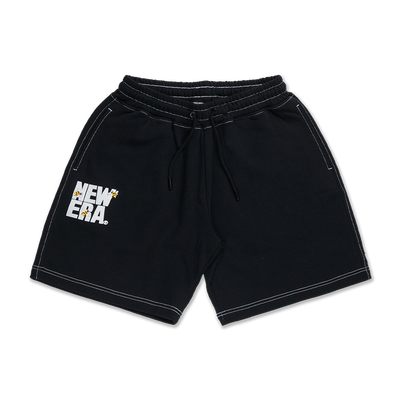 NEW ERA WILD BOTANICA BLACK KNIT SHORTS