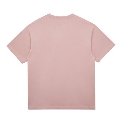 NEW ERA ESSENTIAL PINK OVERSIZED KNIT SHORT SLEEVE T-SHIRT