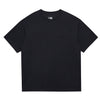 NEW ERA ESSENTIAL BLACK OVERSIZED KNIT SHORT SLEEVE T-SHIRT