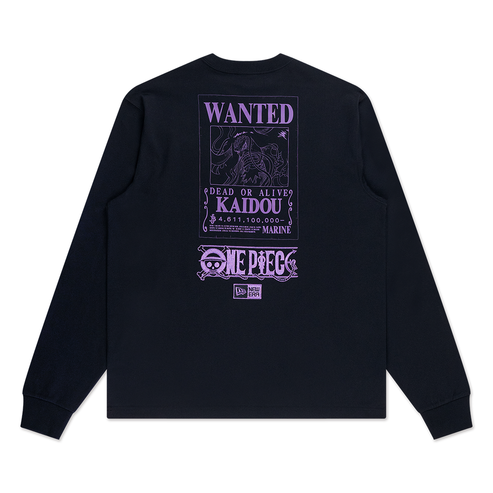 NEW ERA X ONE PIECE GEAR 5 KAIDO BLACK LONG SLEEVE T-SHIRT