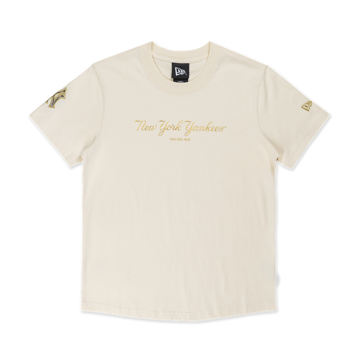 ■New Era■ MLB New York Yankees Neon Logo T-Shirt White 145 NEW YORK YANKEES YEAR OF THE SNAKE CHROME WHITE SHORT SLEEVE