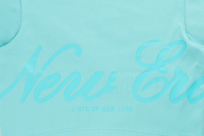 NEW ERA BASIC ARCTIC TEAL WOMEN CROP TEE