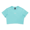 NEW ERA BASIC ARCTIC TEAL WOMEN CROP TEE