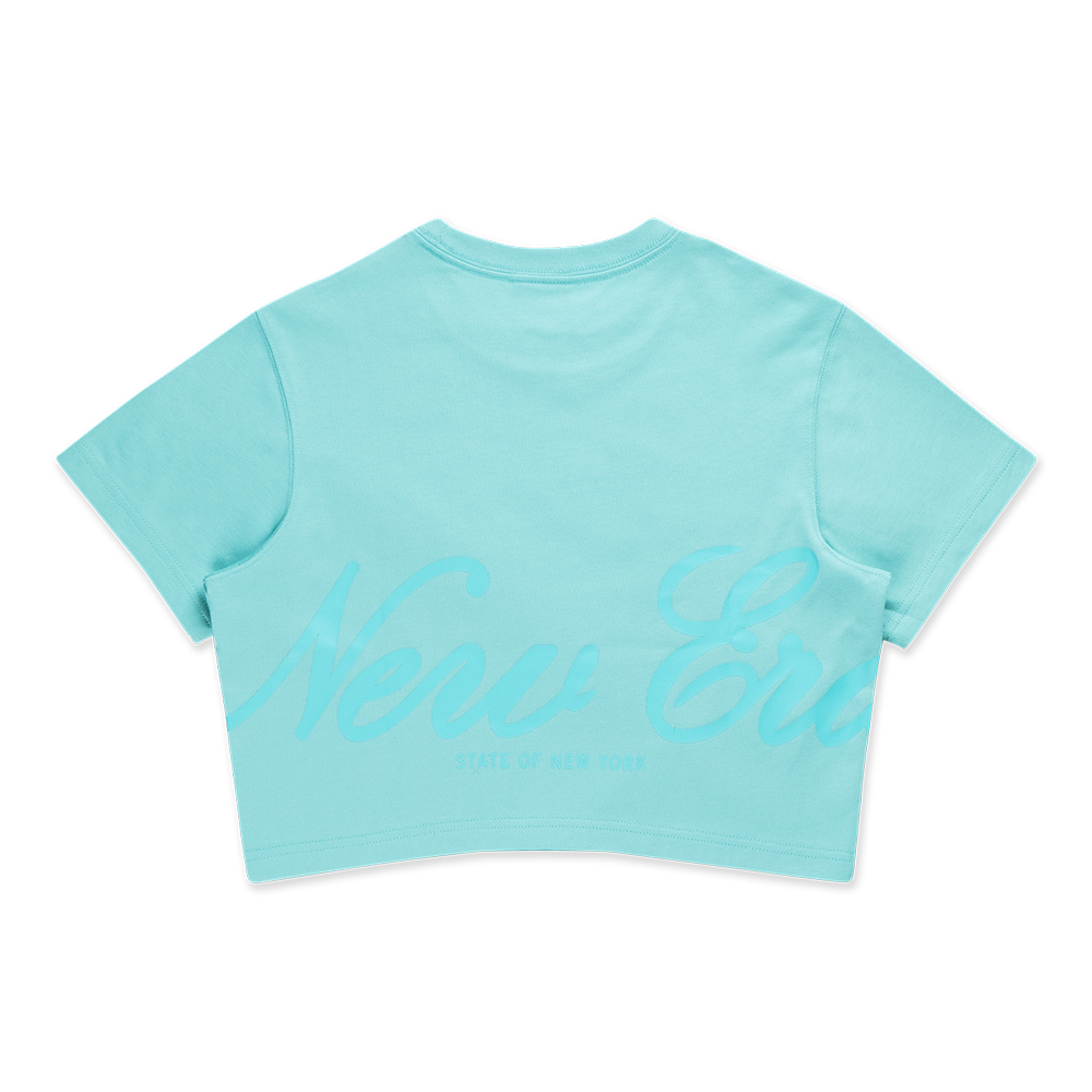 NEW ERA BASIC ARCTIC TEAL WOMEN CROP TEE