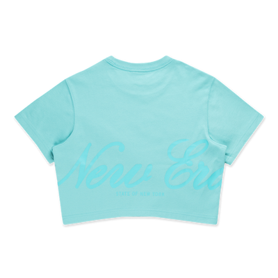 NEW ERA BASIC ARCTIC TEAL WOMEN CROP TEE