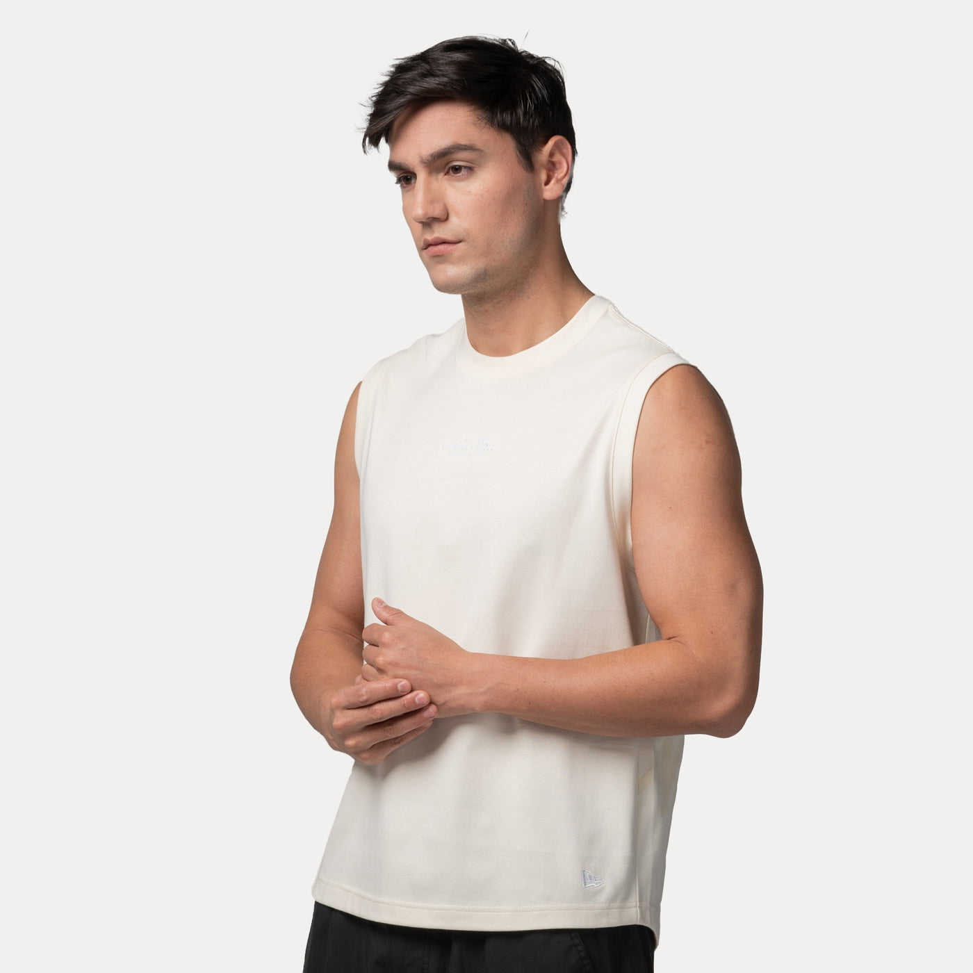 NEW ERA BASIC CHROME WHITE MUSCLE TANK