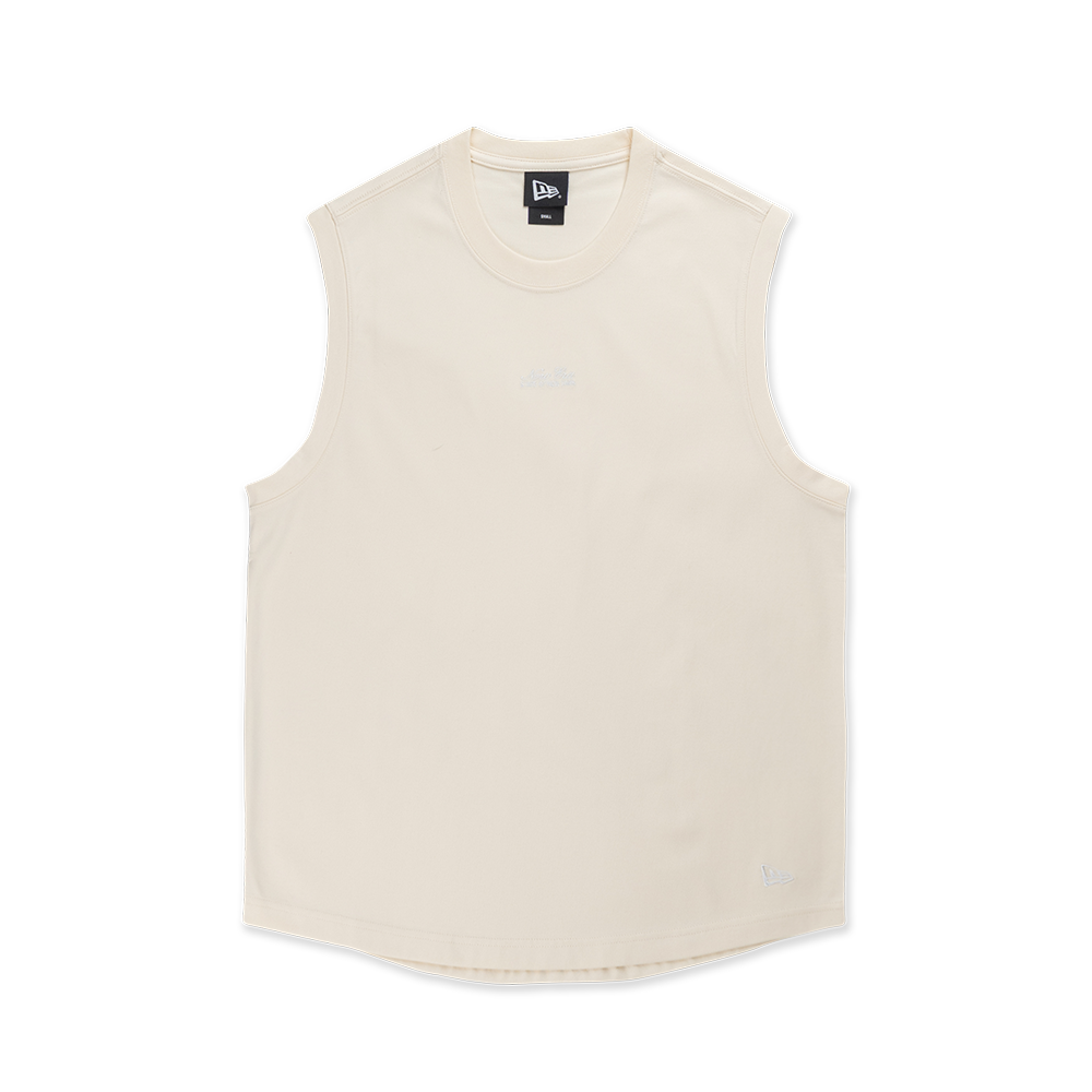 NEW ERA BASIC CHROME WHITE MUSCLE TANK