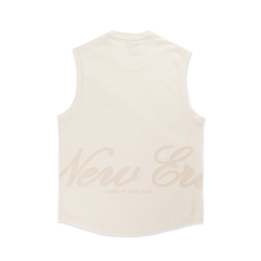 NEW ERA BASIC CHROME WHITE MUSCLE TANK