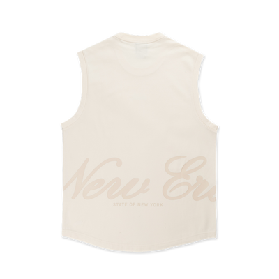 NEW ERA BASIC CHROME WHITE MUSCLE TANK