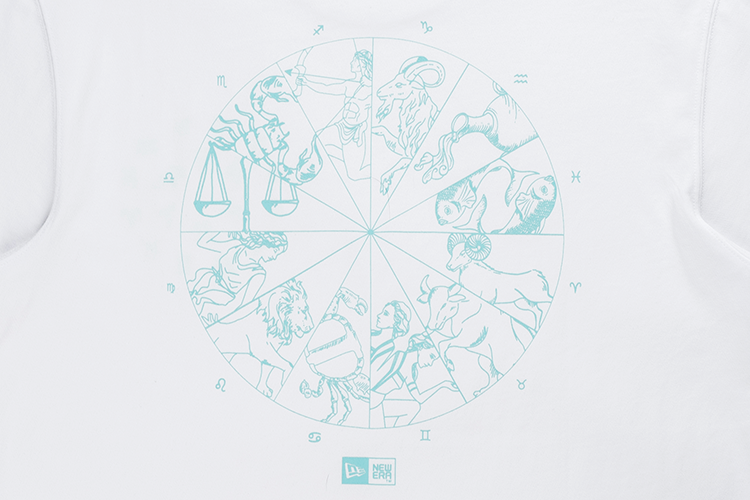 NEW ERA HOROSCOPE HORIZONS WHITE SHORT SLEEVE T-SHIRT