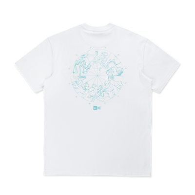 NEW ERA HOROSCOPE HORIZONS WHITE SHORT SLEEVE T-SHIRT