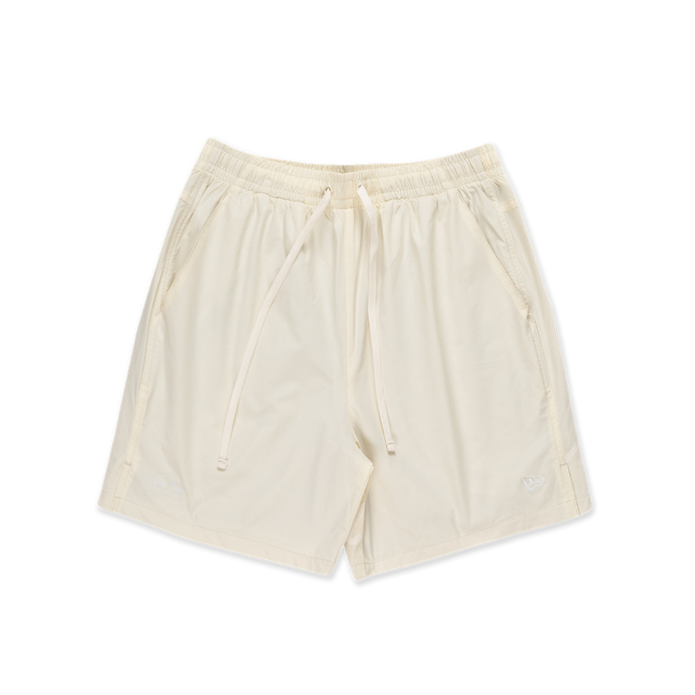 NEW ERA BASIC CHROME WHITE WOVEN SHORTS