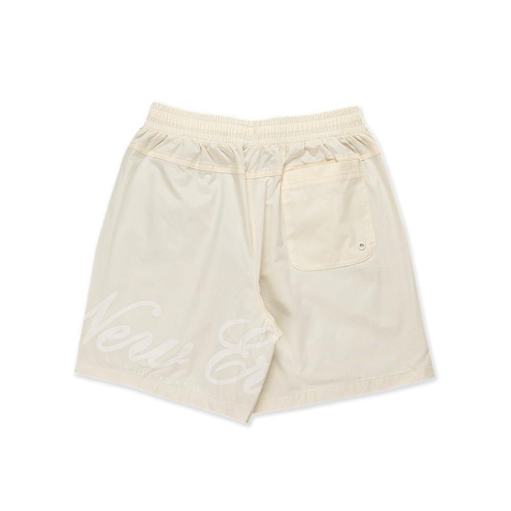 NEW ERA BASIC CHROME WHITE WOVEN SHORTS