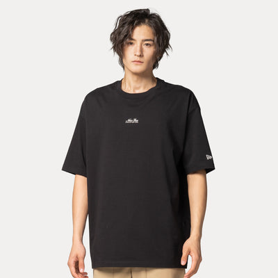 NEW ERA BASIC BLACK OVERSIZED SHORT SLEEVE T-SHIRT