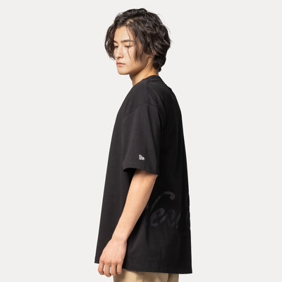 NEW ERA BASIC BLACK OVERSIZED SHORT SLEEVE T-SHIRT