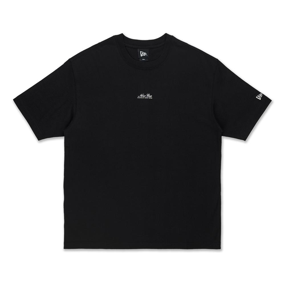 NEW ERA BASIC BLACK OVERSIZED SHORT SLEEVE T-SHIRT