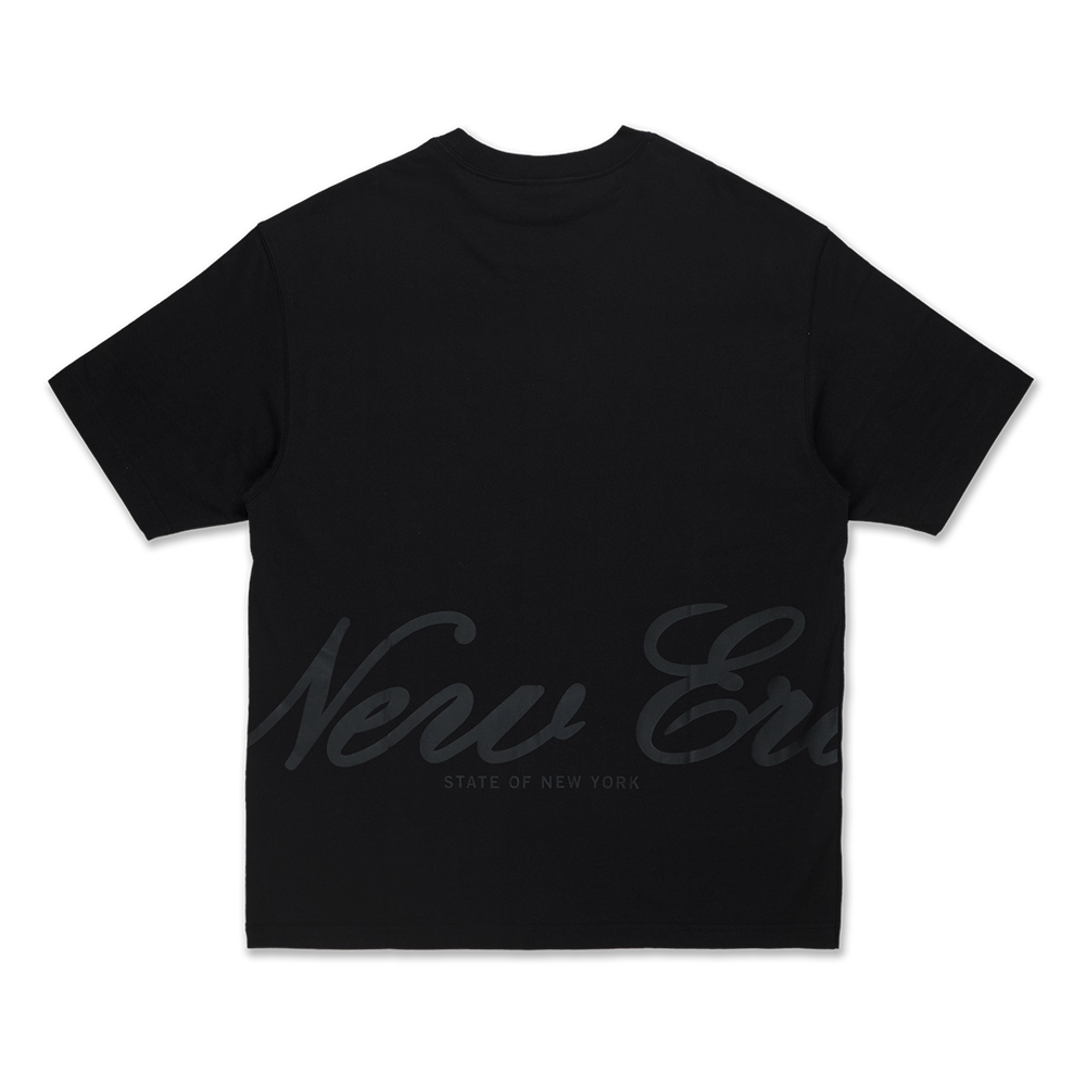 NEW ERA BASIC BLACK OVERSIZED SHORT SLEEVE T-SHIRT