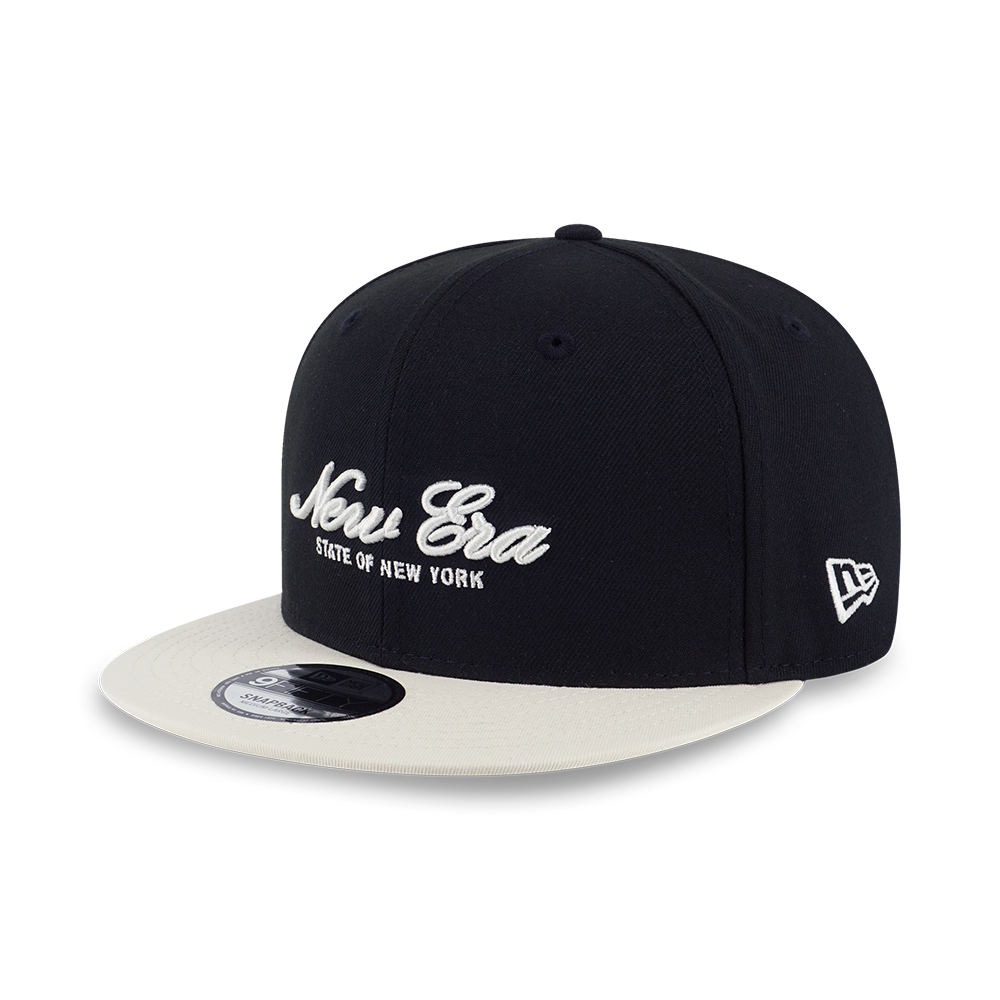 NEW ERA BASIC 2-TONE CHROME WHITE VISOR BLACK 9FIFTY CAP