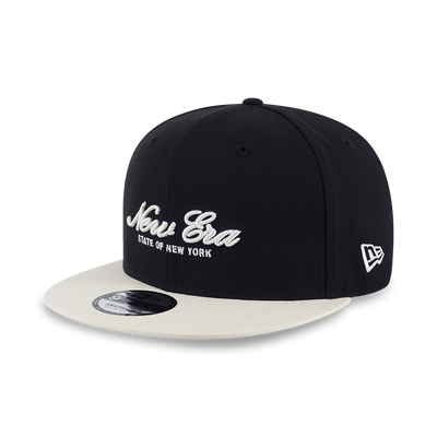 NEW ERA BASIC 2-TONE CHROME WHITE VISOR BLACK 9FIFTY CAP