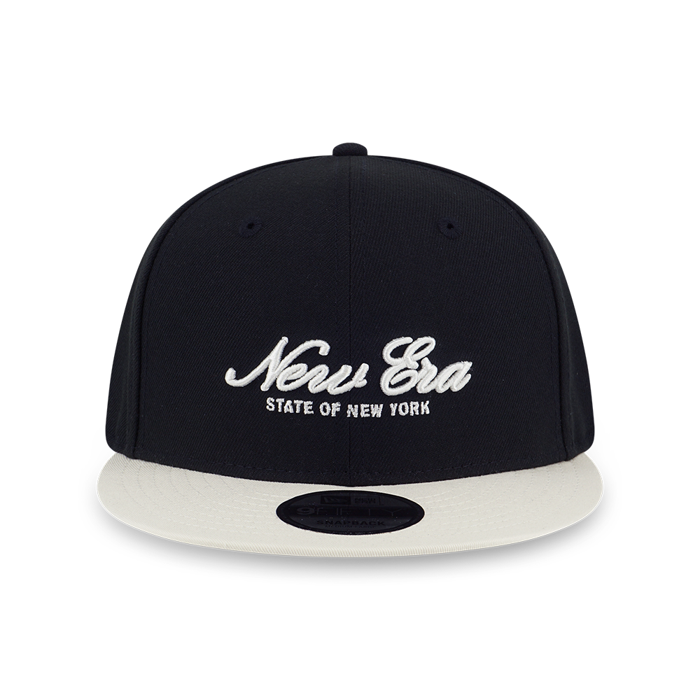 NEW ERA BASIC 2-TONE CHROME WHITE VISOR BLACK 9FIFTY CAP