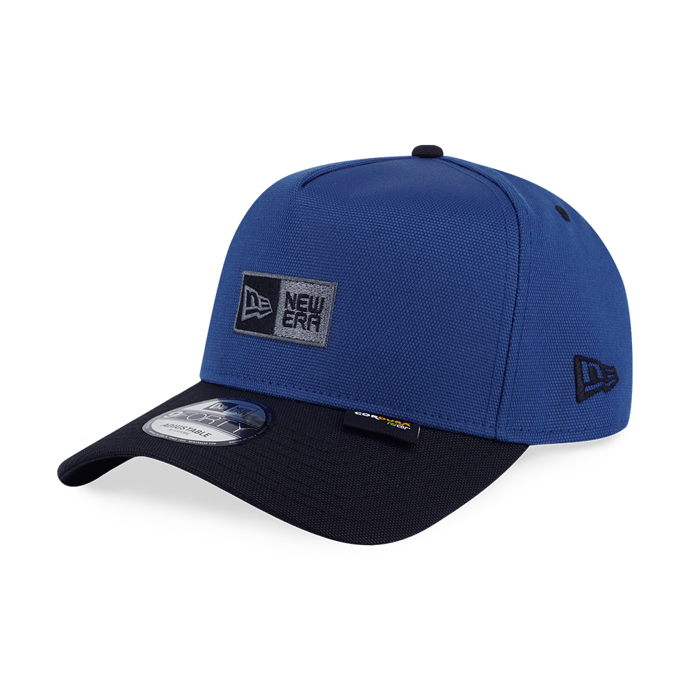 NEW ERA CORDURA 2-TONE BLACK VISOR MYSTERY BLUE 9FORTY AF CAP