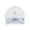 LOS ANGELES DODGERS FLORAL 2-TONE INDIGO DENIM VISOR WHITE 9TWENTY SMALL CAP