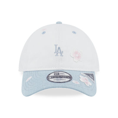 LOS ANGELES DODGERS FLORAL 2-TONE INDIGO DENIM VISOR WHITE 9TWENTY SMALL CAP