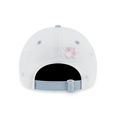 LOS ANGELES DODGERS FLORAL 2-TONE INDIGO DENIM VISOR WHITE 9TWENTY SMALL CAP