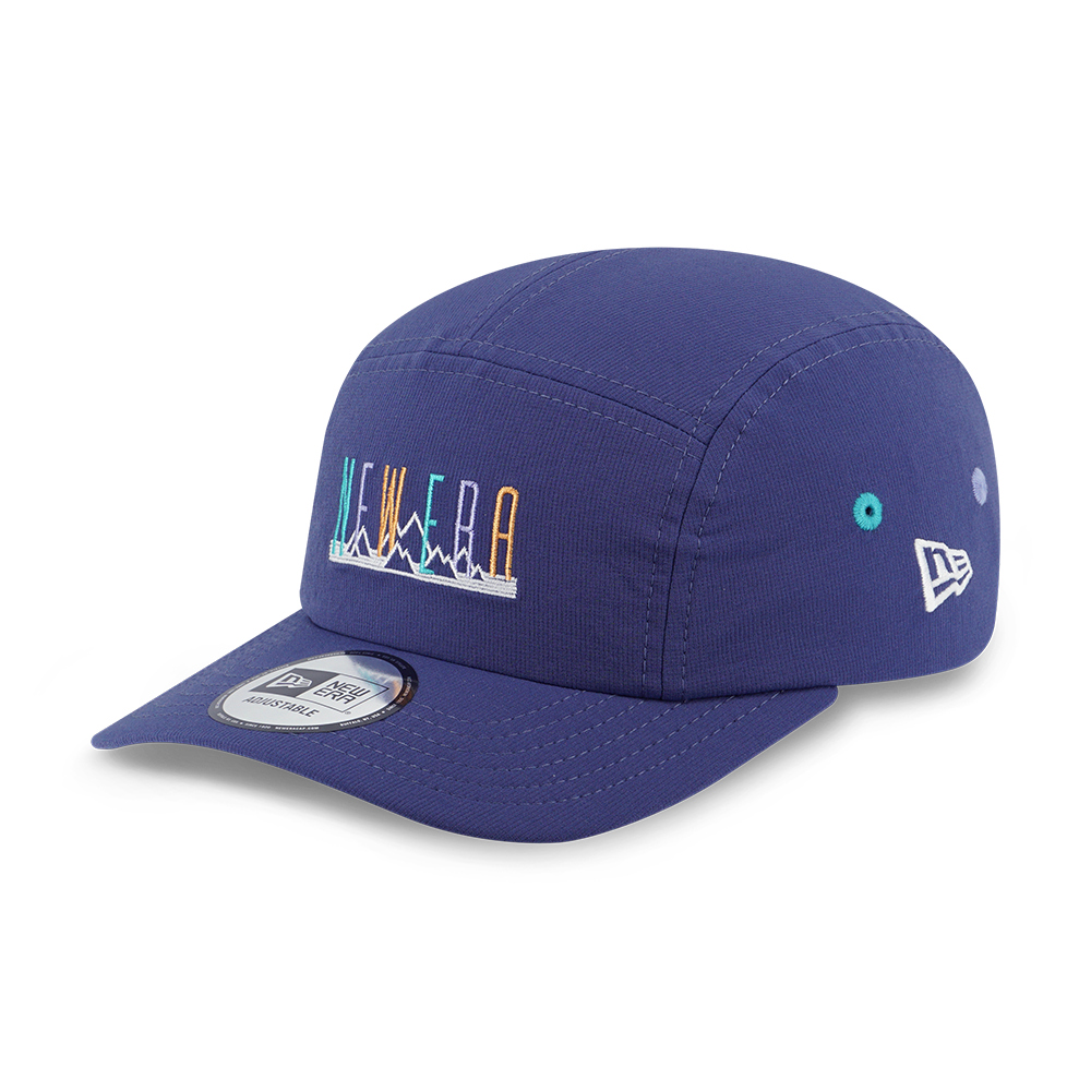 NEW ERA SPRINGTIME RHYTHM INK PURPLE CURVE VISOR CAMPER CAP