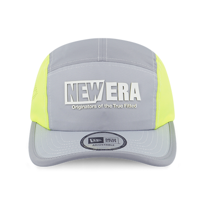 NEW ERA CITY SPORT UPRIGHT YELLOW PANEL DOLPHIN GRAY CAMPER CAP