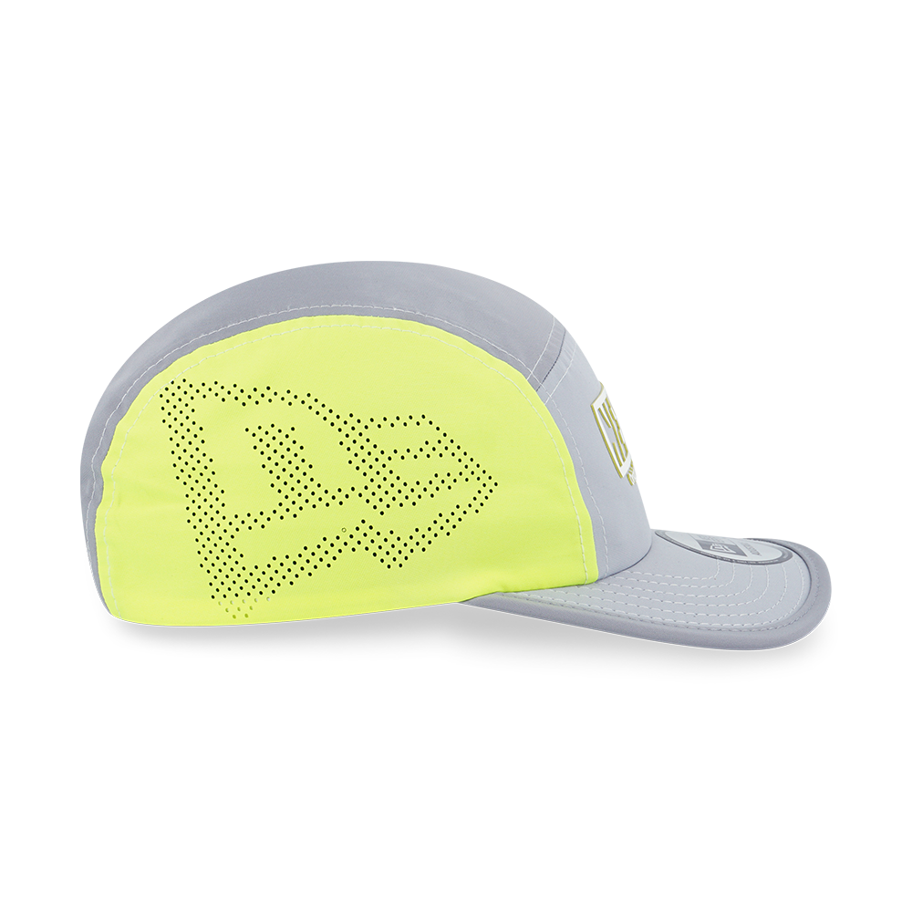 NEW ERA CITY SPORT UPRIGHT YELLOW PANEL DOLPHIN GRAY CAMPER CAP