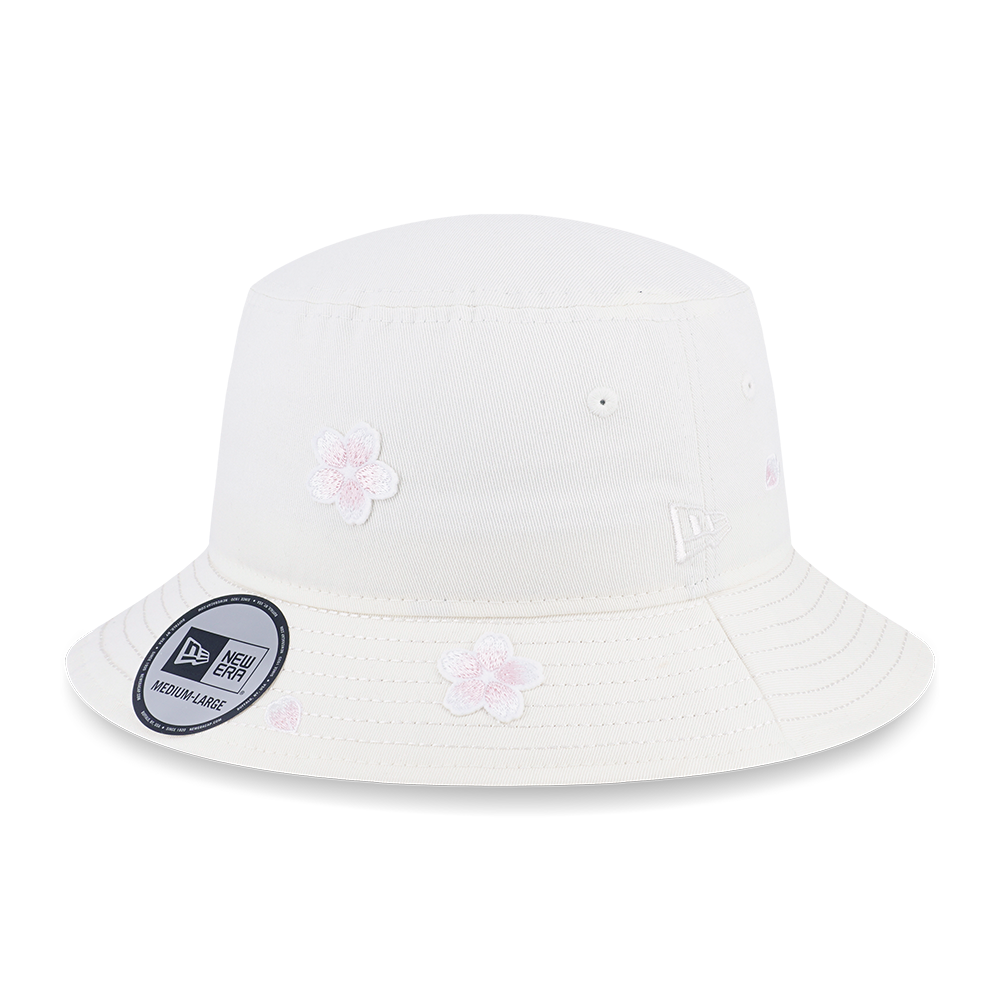 NEW ERA FLORAL CHROME WHITE BUCKET 01