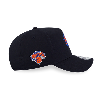 NEW YORK KNICKS NBA DOODLES BLACK 9FORTY AF CAP