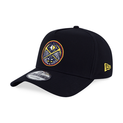 DENVER NUGGETS NBA DOODLES BLACK 9FORTY AF CAP