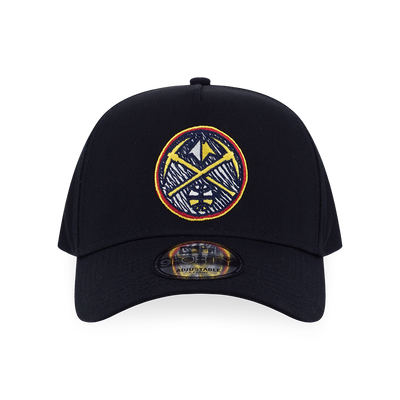 DENVER NUGGETS NBA DOODLES BLACK 9FORTY AF CAP